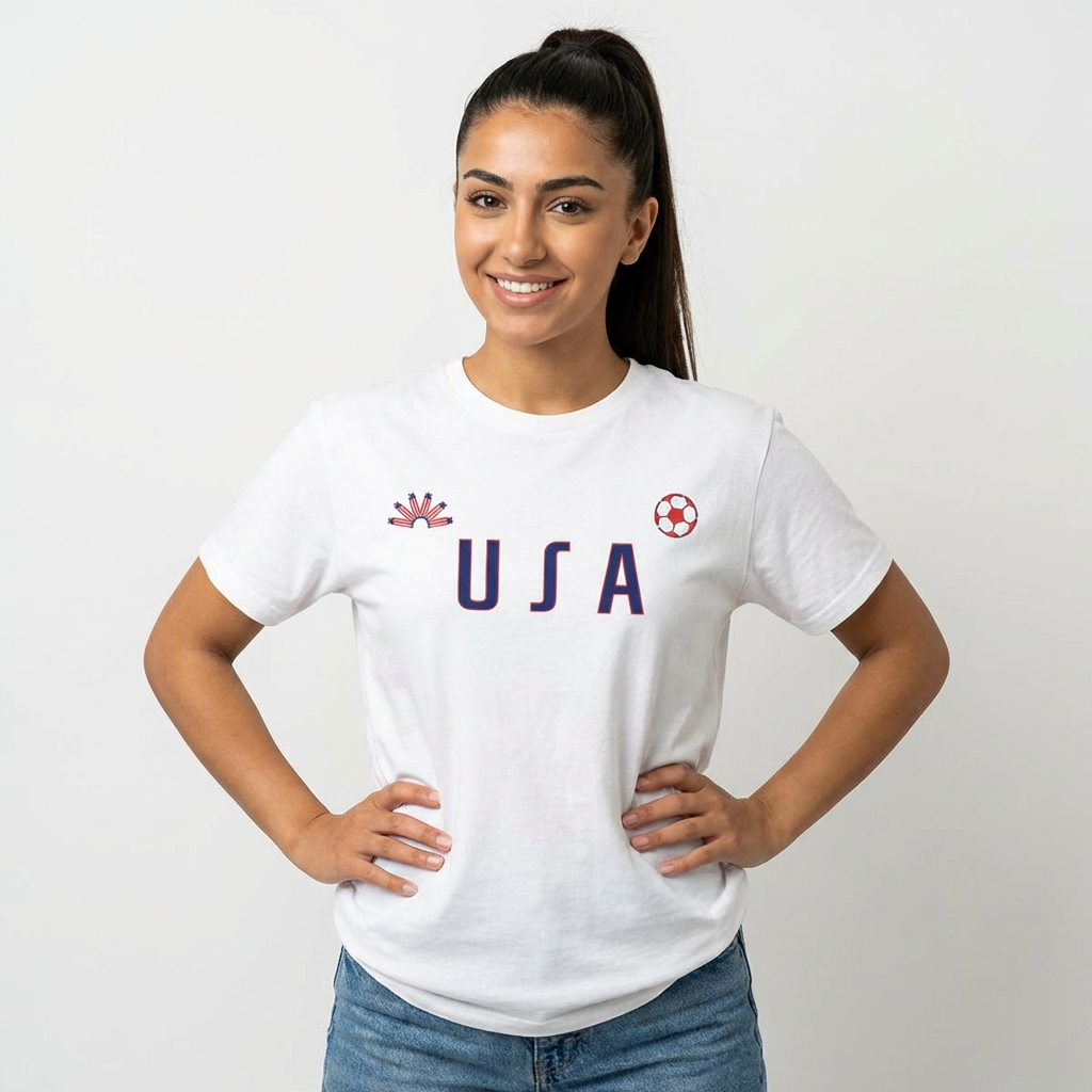 USA White T-Shirt