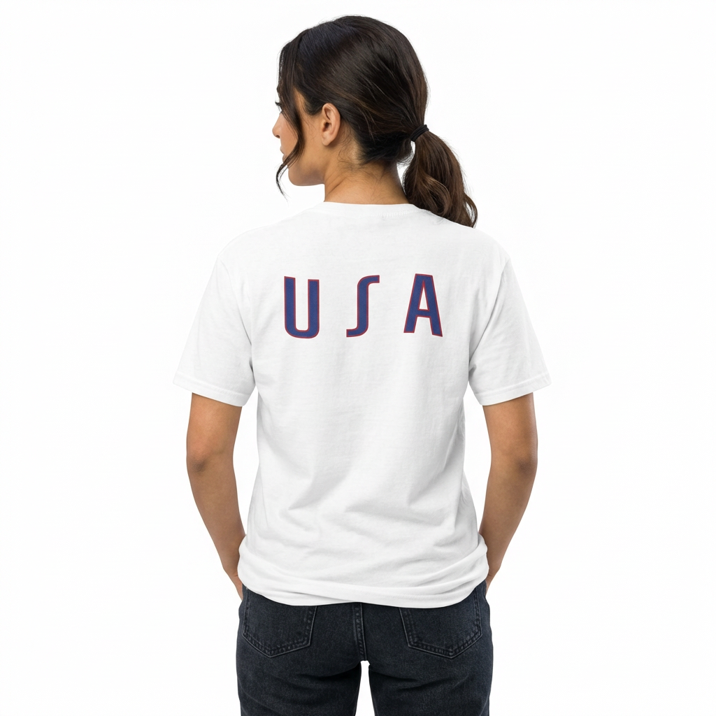 USA White T-Shirt