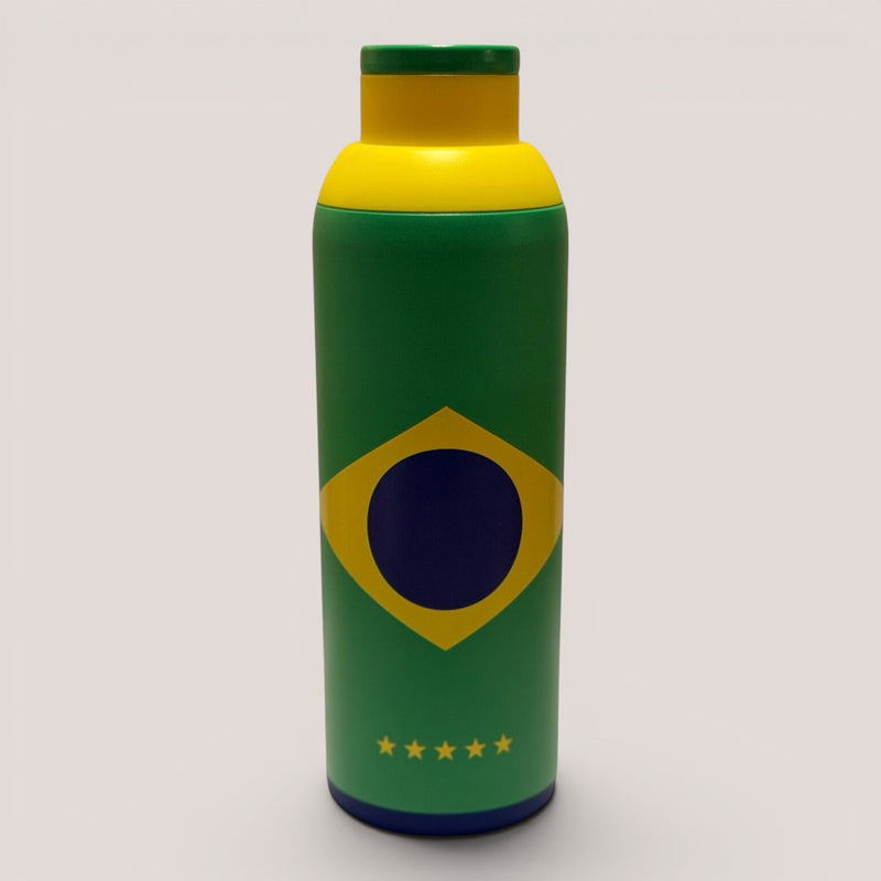Metly Brazil Edition - 500ml Double Walled Bottle — Carry the World's Greatest Football Nation