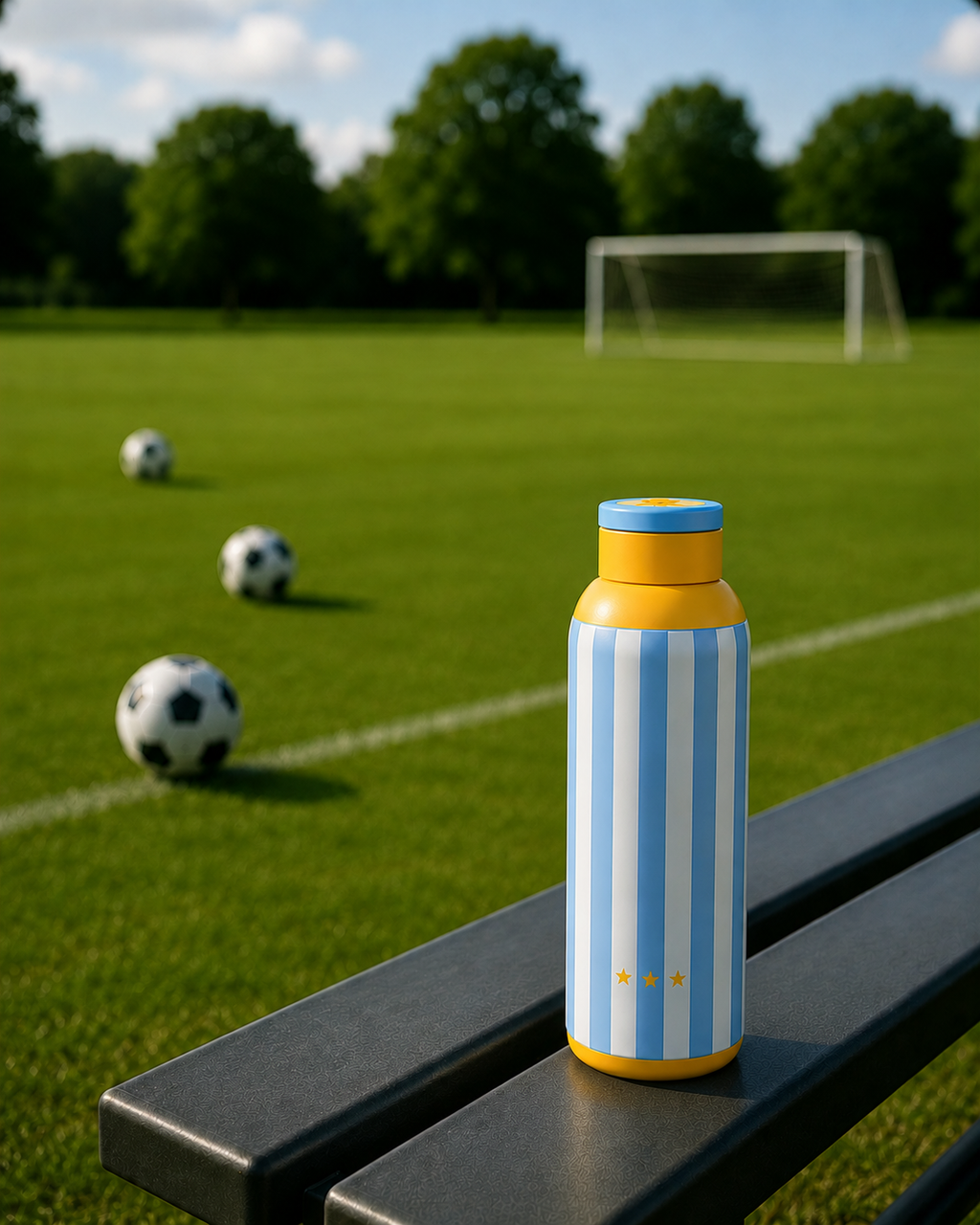 Metly Argentina Edition - 500ml Double Walled Water Bottle — Hydrate Like a Champion