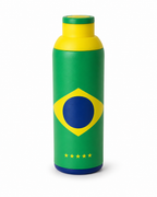 Metly Brazil Edition - 500ml Double Walled Water Bottle — Carry the World's Greatest Football Nation
