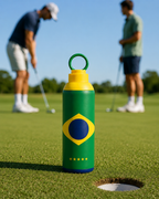 Metly Brazil Edition - 500ml Double Walled Water Bottle — Carry the World's Greatest Football Nation