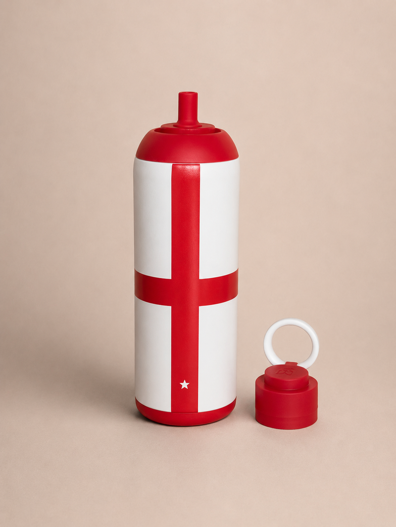 Metly England Edition - 500ml Double Walled Bottle — Bring England's Pride to Every Match Day