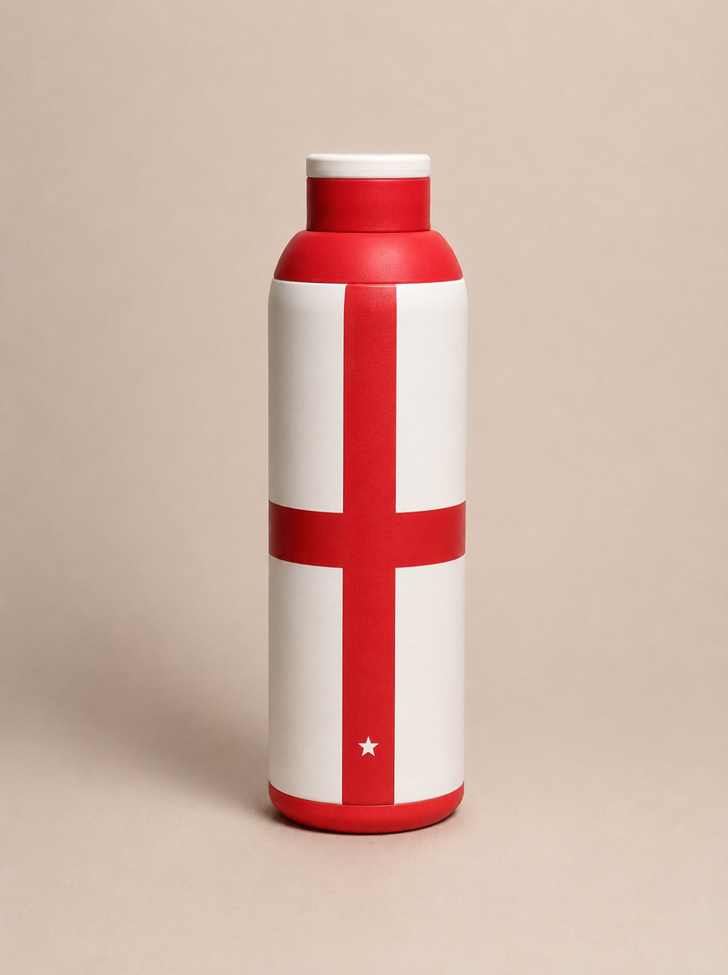 Metly England Edition - 500ml Double Walled Bottle — Bring England's Pride to Every Match Day
