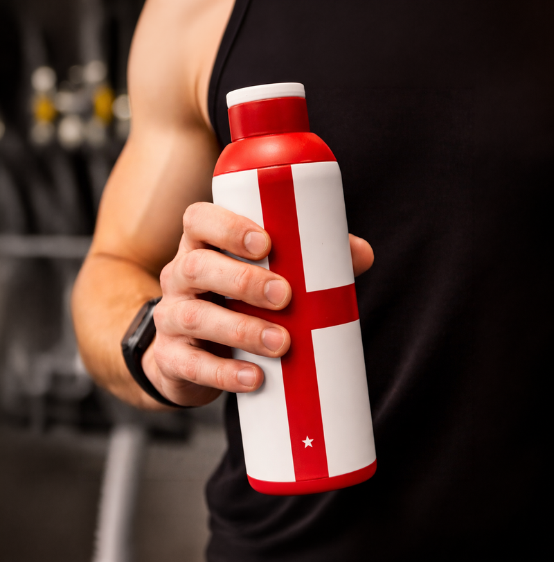 Metly England Edition - 500ml Double Walled Bottle — Bring England's Pride to Every Match Day