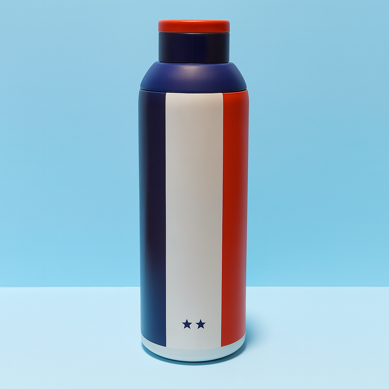 Metly France Edition - 500ml Double Walled Bottle — Carry France's Fighting Spirit Everywhere
