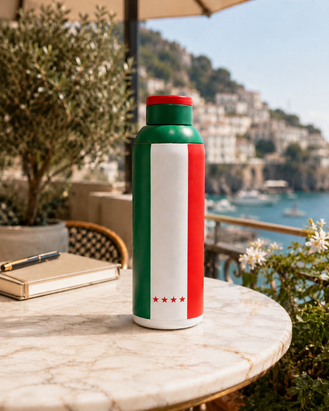 Metly Italy Edition - 500ml Double Walled Water Bottle — Celebrate L'Azurra in Style