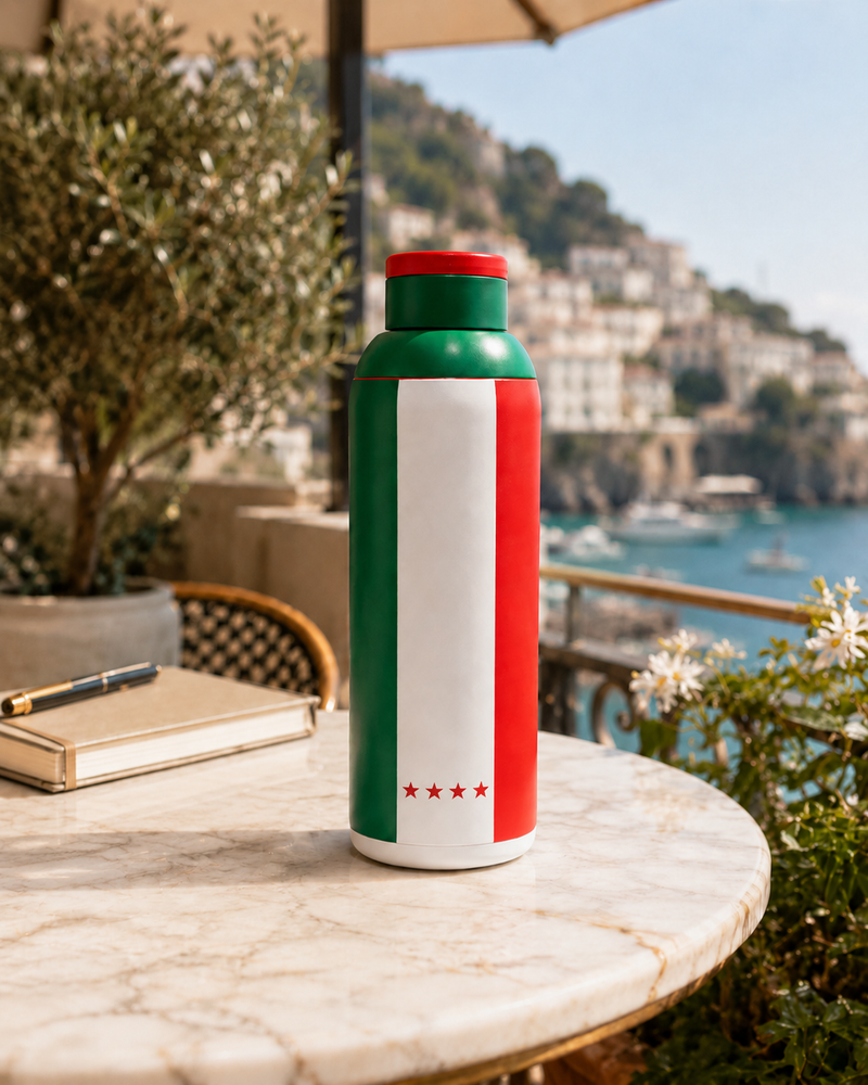 Metly Italy Edition - 500ml Double Walled Water Bottle — Celebrate L'Azurra in Style