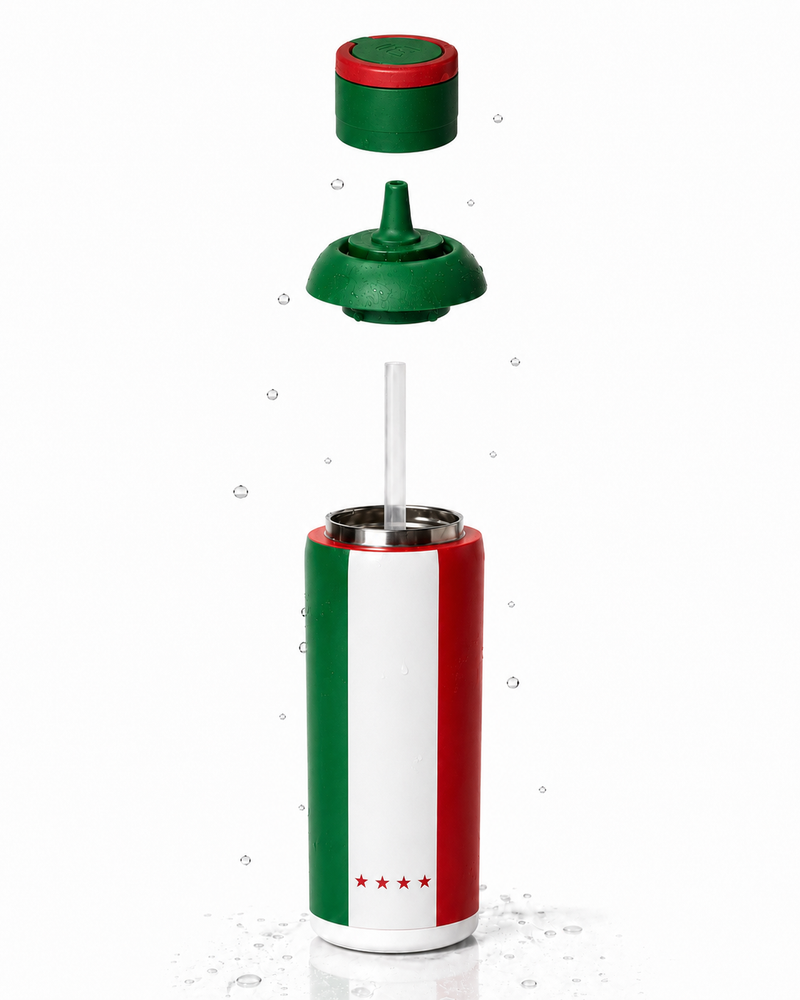 Metly Italy Edition - 500ml Double Walled Water Bottle — Celebrate L'Azurra in Style