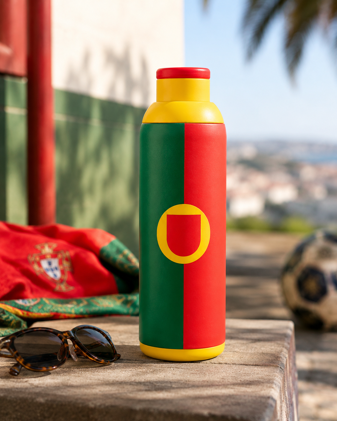 Metly Portugal Edition - 500ml Double Walled Water Bottle — Fuel Your Passion for the Beautiful Game