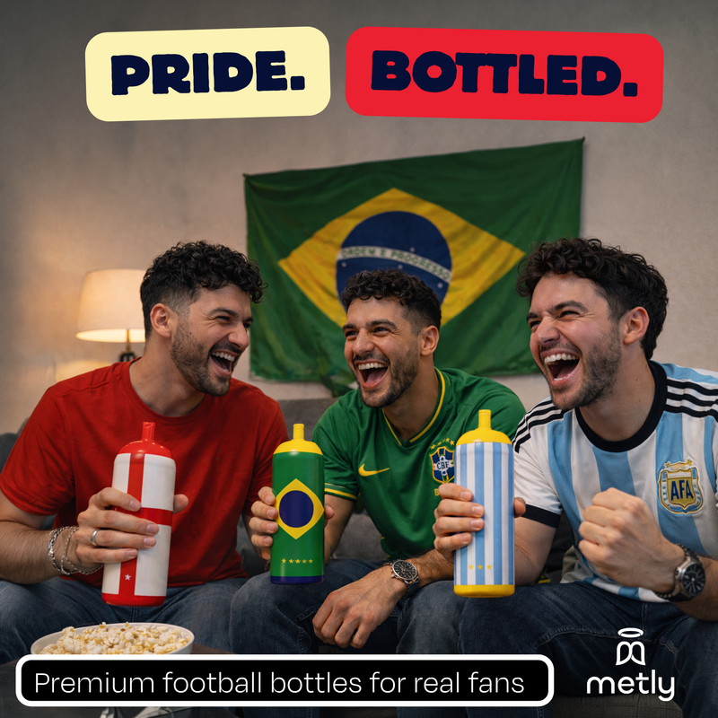 Metly Argentina Edition - 500ml Double Walled Bottle — Hydrate Like a Champion