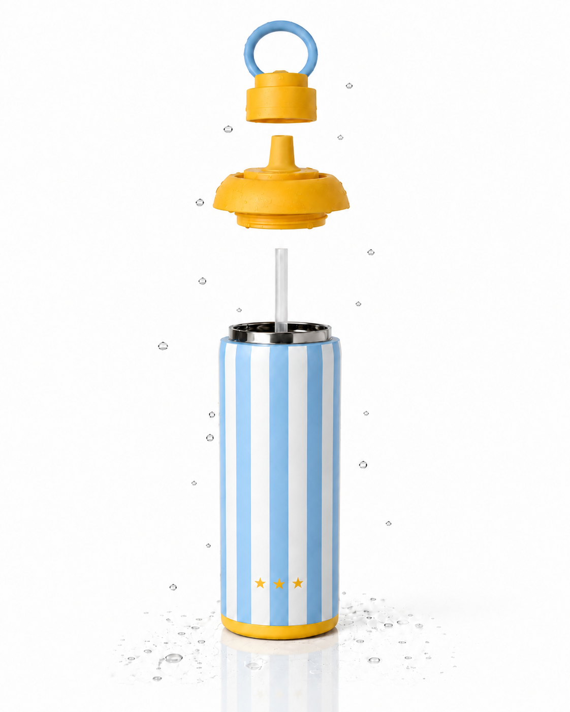 Metly Argentina Edition - 500ml Double Walled Water Bottle — Hydrate Like a Champion