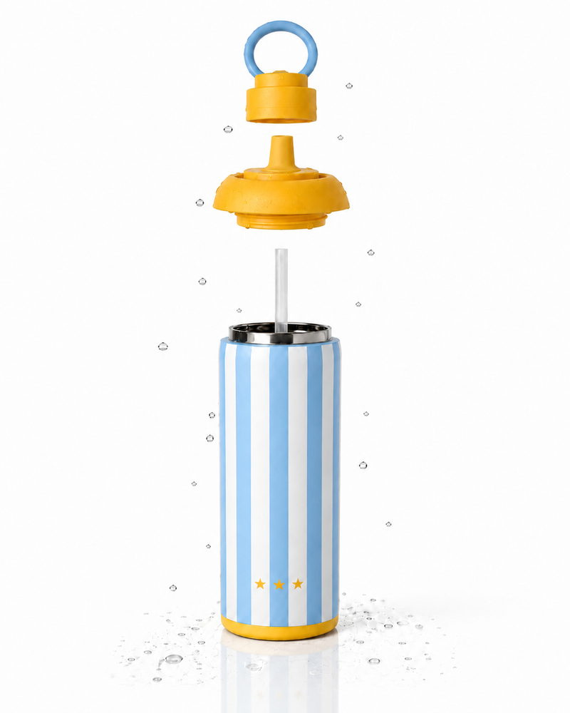 Metly Argentina Edition - 500ml Double Walled Water Bottle — Hydrate Like a Champion