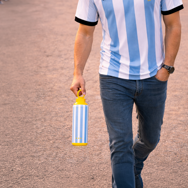 Metly Argentina Edition - 500ml Double Walled Bottle — Hydrate Like a Champion